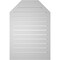 Ekena Millwork Octagonal Top Surface Mount PVC Gable Vent w/ 2"W x 1-1/2"P Brickmould Frame, 26"W x 38"H GVPOT26X3802SF - alternate 3